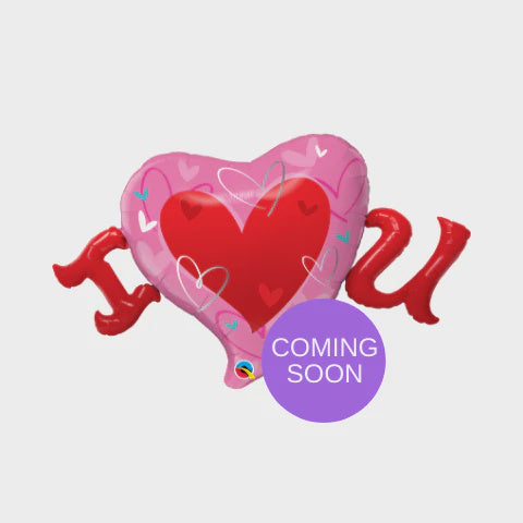 46" SHAPE FOIL I (HEART) U